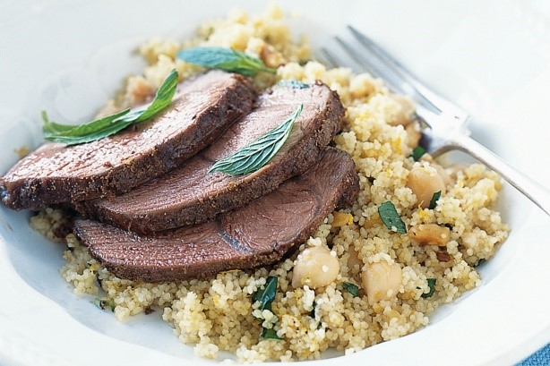 Moroccan Moroccan Lamb With Chickpea Couscous Recipe BBQ Grill