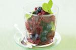 British Minted Blueberry Granita Recipe Dessert