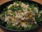 Chilean White Rice Pilaf With Corn Roasted Chiles and Fresh Cheese 2 Appetizer