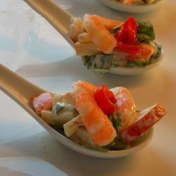 Jamaican Shrimp Salad and Apple Appetizer