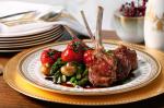 Canadian Lamb Cutlets Asparagus And Mushrooms With Mirin Glaze Recipe Appetizer