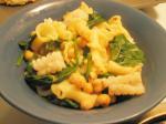 Canadian Orecchiette With Lemony Grilled Squid Arugula and Chickpeas Appetizer