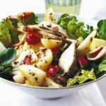 American Potato Salad with Pork and Watercress Appetizer
