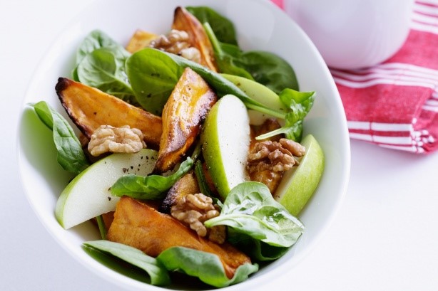 American Sweet Potato Apple And Walnut Salad Recipe Dessert