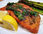 American Grilled Cedar Plank Salmon With Lemondill Topping Dinner