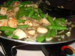 Chinese Snow Peas and Chicken Dinner
