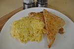 American Yummy Light Scrambled Eggs Appetizer