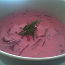 Greek Cold Refreshing Beetroot Soup Soup