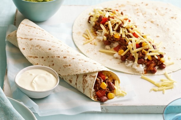 American Beef And Bean Burritos Recipe 2 Dinner