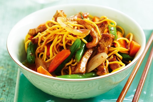 American Fivespice Pork And Plum Stirfry Recipe Appetizer