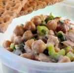 American Garbanzo Bean Salad With Tuna and Creamy Lemon Dressing Dinner