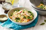 American Smoked Chicken And Basil Microwave Risotto Recipe Appetizer
