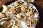 Canadian Baked Oysters With Pancetta Artichoke And Horseradish Recipe Dinner