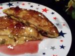 French Peanut Butterchocolate Stuffed French Toast With Jam Syrup Dessert