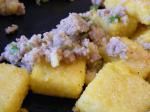 American Polenta and Sausage Stuffing Appetizer