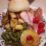 Canadian Baked Party Ham with Bourbon and Pineapple Dinner