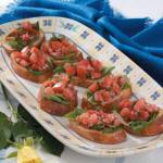 Canadian Tomato Basil Bruschetta Appetizer