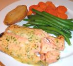 Canadian Baked Salmon with Herb Sauce Dinner