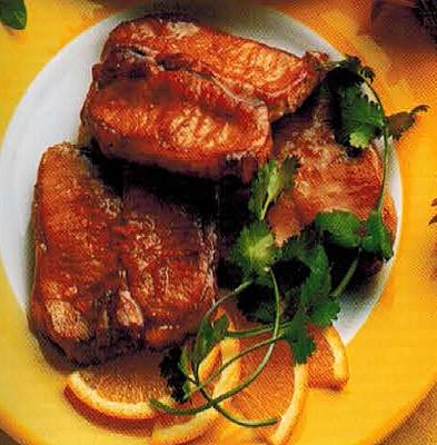 Chinese Ginger Orange Pork BBQ Grill