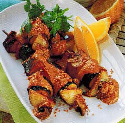 Canadian Vegetable And Tofu Kebabs BBQ Grill