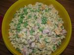 American Pasta Salad  Peas Ham and Cheese Appetizer