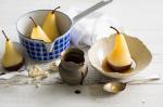 Dutch Poached Pears with Chocolate and Blue Cheese Appetizer