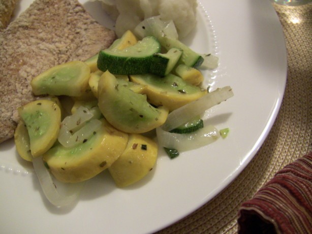 American Sauteed Yellow Squash with Onion for  or Appetizer