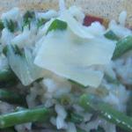 American Green Asparagus Risotto Appetizer