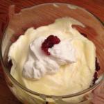 American Vanilla Quark Dining with Cranberries Dessert