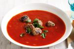 American Meatball And Tomato Soup Recipe Appetizer