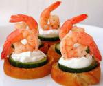 American Marinated Shrimp Canapes Dinner