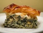 American Spinach Phyllo Casserole Appetizer