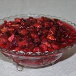 American Brandied Cranberries hazels Variation Dessert