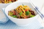 American Sweet Lamb And Noodle Stirfry Recipe Appetizer