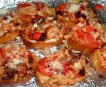 American Crab Chipotle  Tomato Bruschetta Appetizer