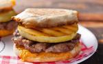 British Apple and Cheddar Breakfastsausage Burger Recipe Dessert