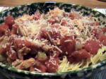 Italian Sauced Chicken over Pasta recipe