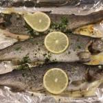 American Trout with Butter and Lemon Dinner