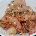 American Shrimps with Garlic and Hot Sauce Dinner