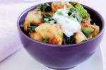 Indian Spicy Indian Potato and Spinach Curry Recipe Appetizer