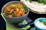 Indian Vegetable Curry With Chapattis Recipe Appetizer
