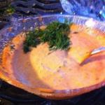 American Chipotle Dressing and Coriander Appetizer