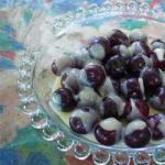 American Egg Liqueur with Cherries Appetizer