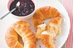 American Croissants With Berry Vanilla Compote Recipe Breakfast