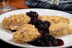 Canadian Krispy Chicken With Blueberry Sauce Dinner