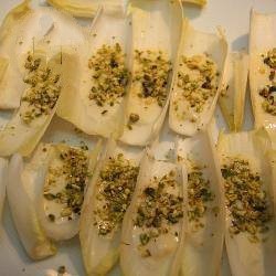 American Chicory Leaves with Gorgonzola Appetizer