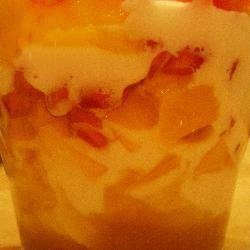 American Yoghurt Dessert with Mango Honey and Pomegranate Dessert