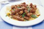 Canadian Pinchitos little Pork Skewers With Parsley and Almond Salad Recipe Appetizer