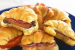 American Mini Croissants With  Fillings Recipe Appetizer