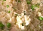 British Microwave Risotto With Peas and Parmigianoreggiano Cheese Appetizer
